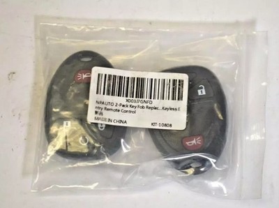 NPAUTO 2 Pk Key Fob Replacement Keyless Entry For Chevy GMC Saturn Select Model