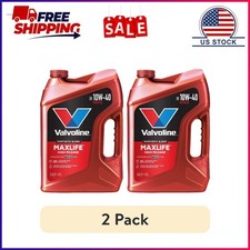 (2 pack) Valvoline MaxLife High Mileage 10W-40 Synthetic Blend Motor Oil 5 Quart 29.59 per gallon