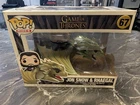 Funko POP! Television Game of Thrones Jon Snow riding Rhaegal #67 DAMAGED BOX