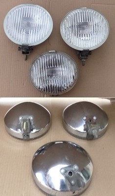 3 AKA Chrom-Zusatzscheinwerfer,Halogen-Nebel-Scheinwerfer,Oldtimer,FER,IFA,DDR
