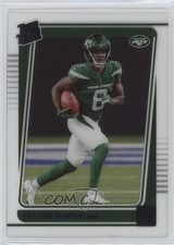 2021 Panini Clearly Donruss Rated Rookie Purple Elijah Moore #72 17x6