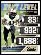 2021 Score Next Level Stats Green Alvin Kamara New Orleans Saints #NL20