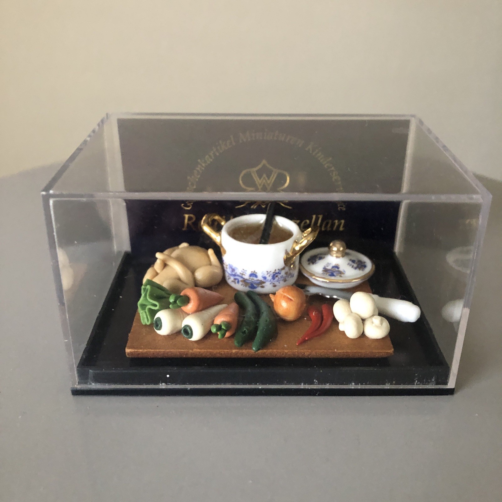 Reutter Porcelain - Dollhouse Miniature Turkey Thanksgiving Food Prep Cooking