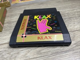 Vintage 1990 Nintendo NES Tengen KLAX Complete Game + Sleeve + Original Box