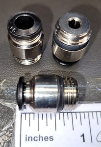 BAG OF 200 AIGNEP 6 1/4 STAINLESS STEEL PUSH ON ADAPTERS. SEE PICTURES.