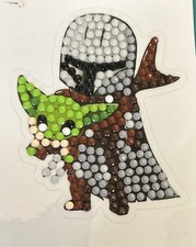 New Baby Yoda Grogu Mandalorian Star Wars STICKER Diamond Art Decor Scrapbooking