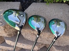 WARRIOR CUSTOM GOLF Wood Set Driver, 3 & 4 Woods Graphite R Shafts