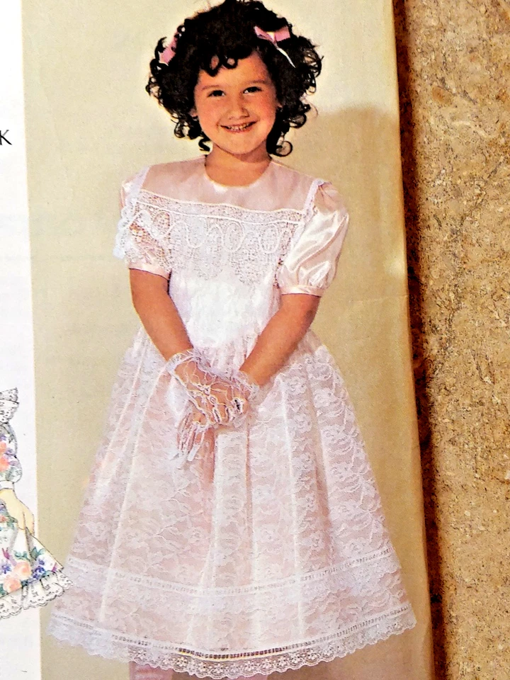Simplicity 7080 Jessica McClintock Childs dress Sizes 2-6X 3- styles Back zipper - Image 4 of 4