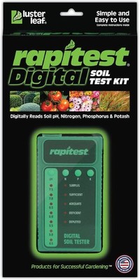 Luster Leaf 1605 Digital Soil Test Kit for pH, N, P and K, 1