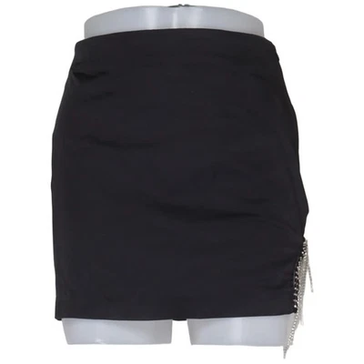 Zara, jupe, taille : XS, noir, coton/élasthanne/polyester, unicolore #G0l - Photo 1/4