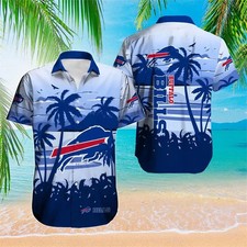 Buffalo Bills Island Sunrise Hawaiian Shirt