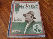 Vintage Sheet Music He's A Devil, in his own home town - IRVING BERLIN