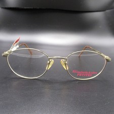 Elizabeth Arden Eyeglass Frames Petites EA PT-1-1 Gold Tone Oval 50-19-135 New