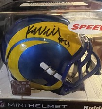 Kyren Williams Autographed Los Angeles Rams Mini Helmet Beckett Authenticated