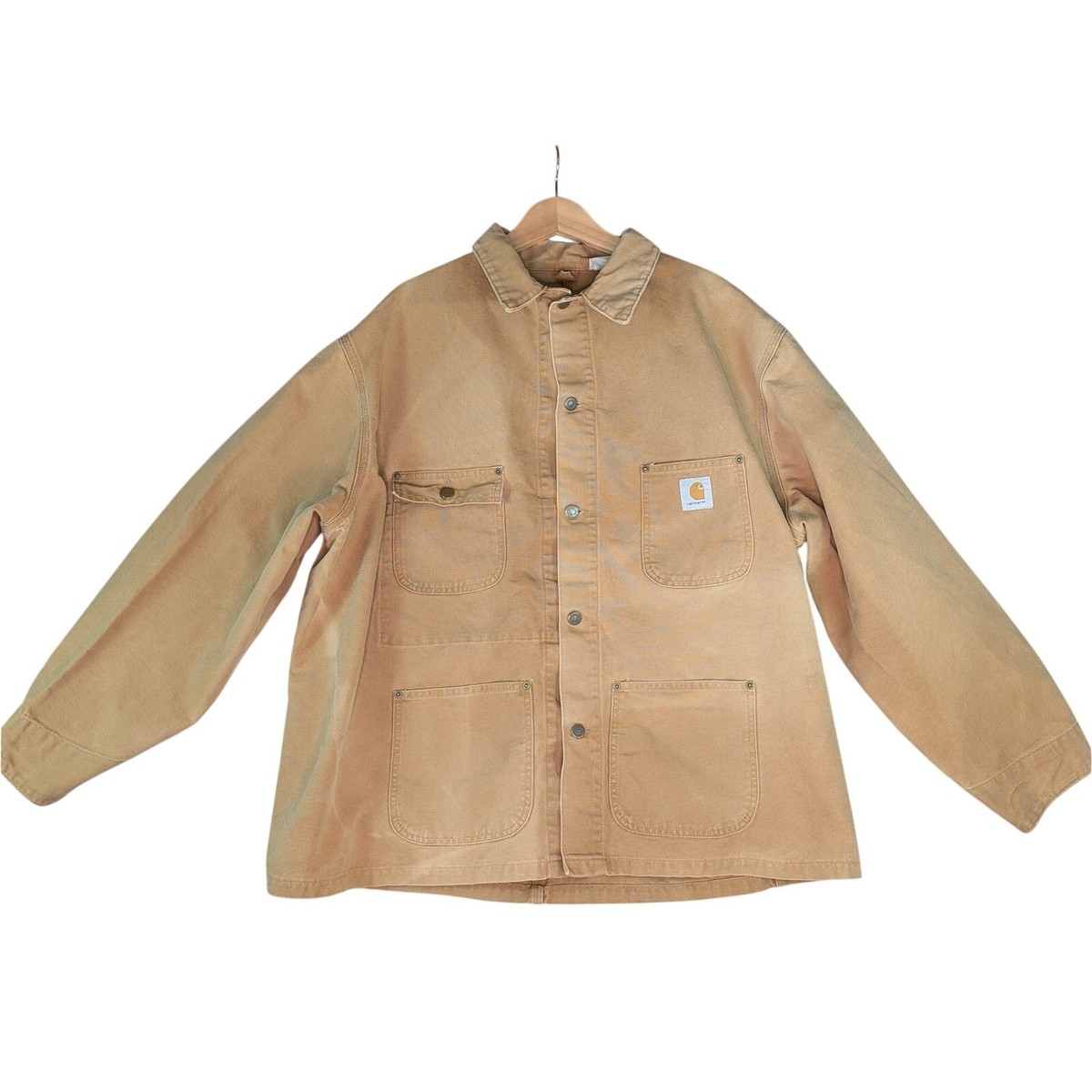 Vintage 90s Carhartt Chore Coat XXL Faded Brown Duck Canvas Vintage 90s Carhartt Chore Coat XXL Faded Brown Duck Canvas