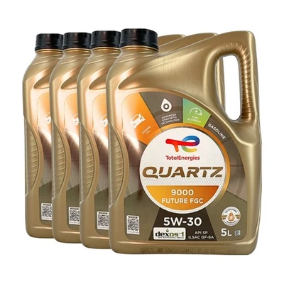 TOTAL Quartz 9000 Future FGC SAE 5W-30 Huile Moteur Dexos1 Gen3, 4x5 Litres - Photo 1/3
