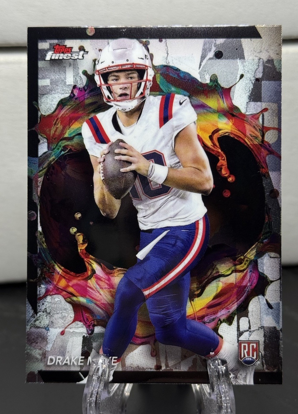 2024 Topps Finest DRAKE MAYE RC Rare Variation SSP Patriots #248