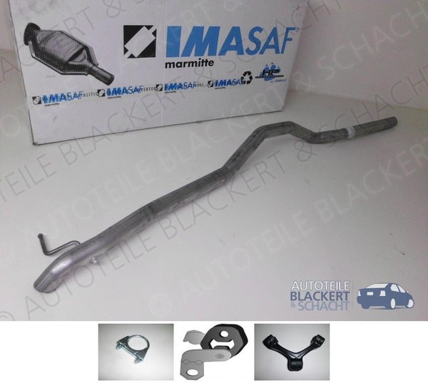 Imasaf Auspuff Endrohr + Anbauteile für VW Transporter T5 + Multivan 1.9 TDI-image