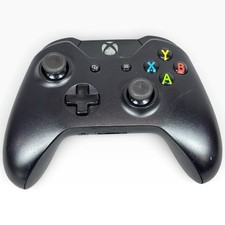 Microsoft Xbox One Wireless Controller Model 1697 Black w/ Blue Door TESTED OEM