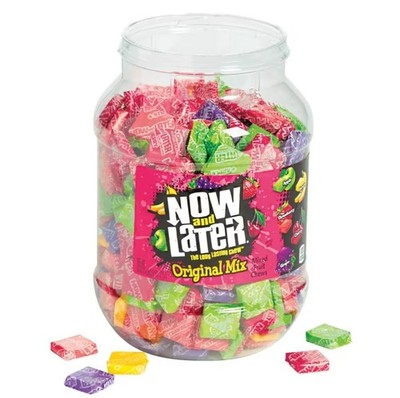 400 Pc Now & Later Assortment Candy Jar Bulk Fruit Chews 3 lb 12 oz