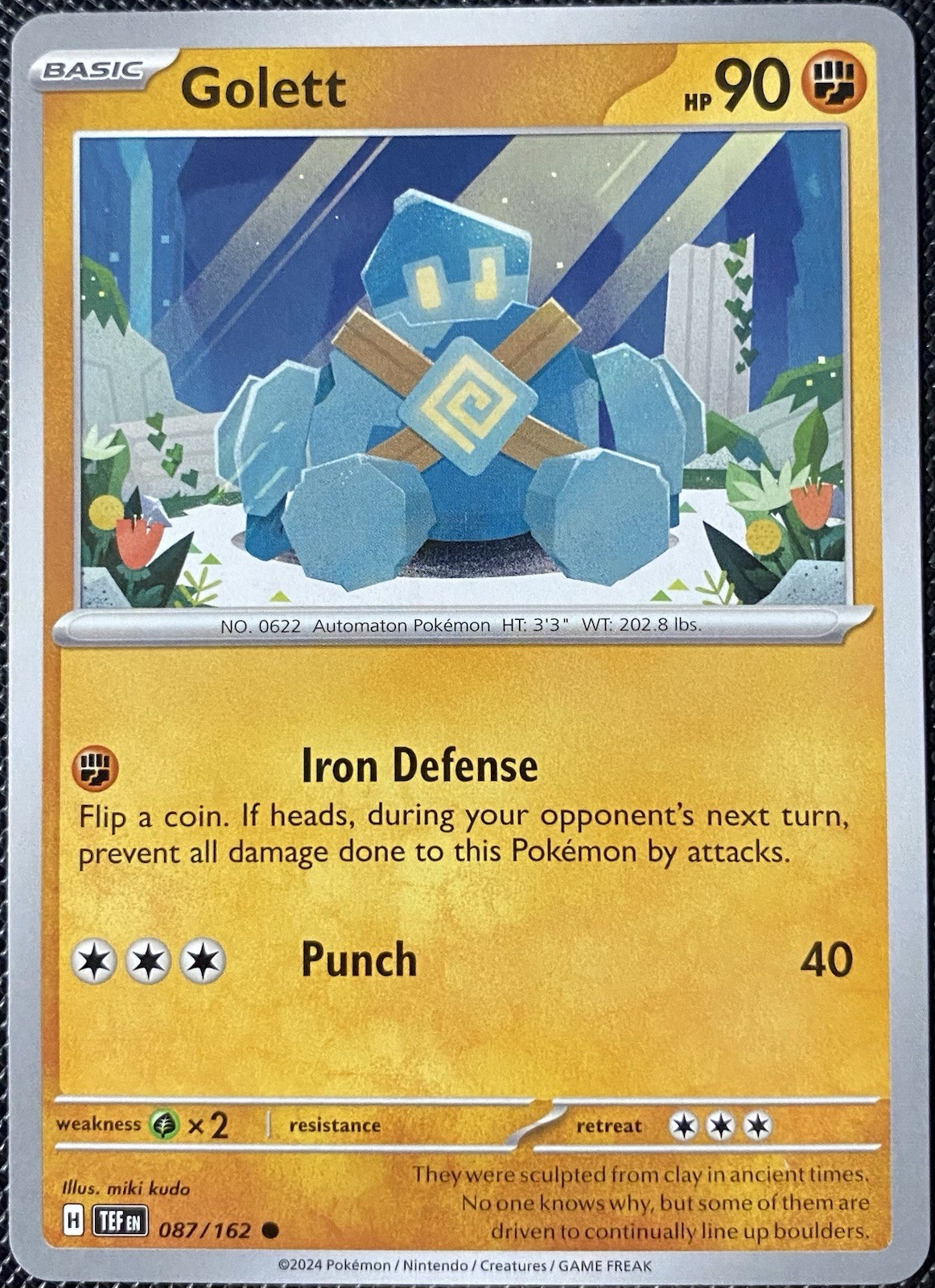 Golett 087/162 SV05: Temporal Forces Regular NM Pokémon