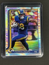 Topps Chrome 2025 Terrance Ferguson Pulsar Refractor RC #335 Los Angeles Rams