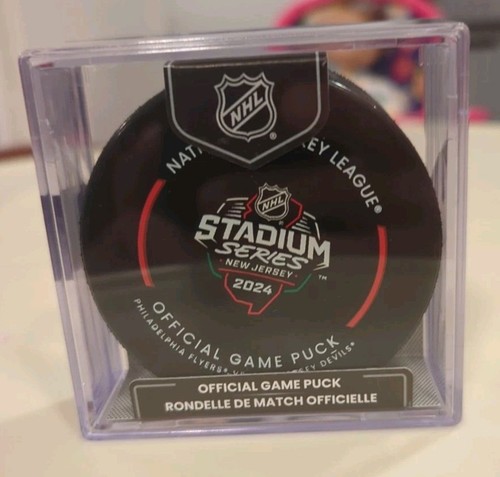 Philadelphia Flyers vs New Jersey Devils 2024 Stadium Series Official Game Puck