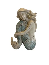 Beautiful 7.5" Mermaid Angelic Pose Figurine - Coastal Beach Home Decor NEW