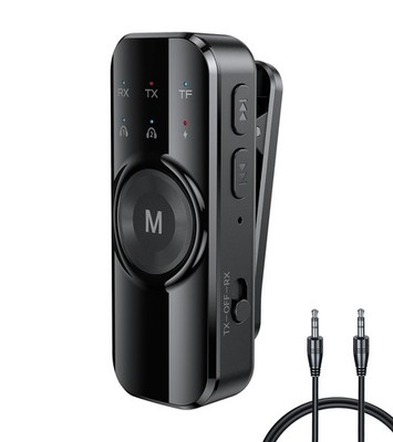 Dual Link Bluetooth TV Transmitter Airplane Wireless 3.5mm AUX Audio Adapter