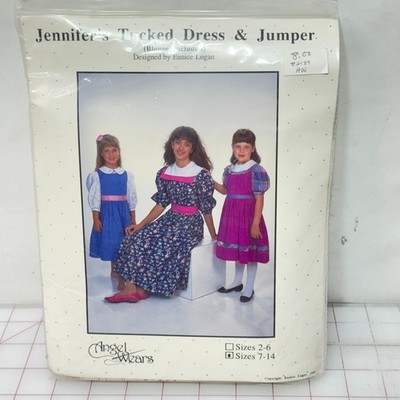 ''Jennifer's Tucked Dress & Jumper'' Angel Wears Eunice Logan Choose Size 7-14