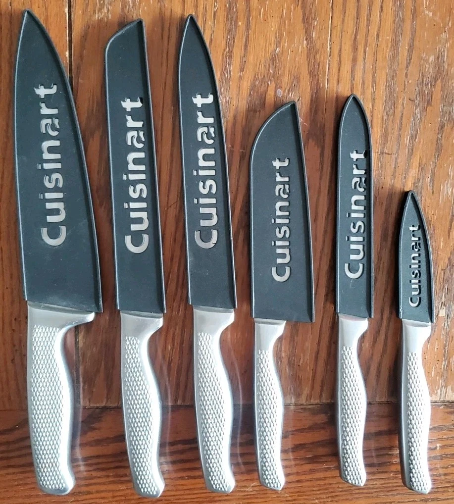 Cuisinart 6 Piece Stainless Steel Knife Set w/ Sheaths Model 17550F
Opens in a new window or tab