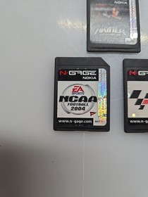 Nokia N-Gage Game Lot * 3 Carts * Travel Case * Tomb Raider * NCAA * Moto GP