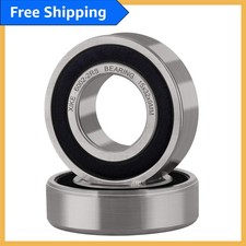 High-Performance 15x32x9mm Deep Groove Ball Bearings - 2 Pcs with Rubber Seals