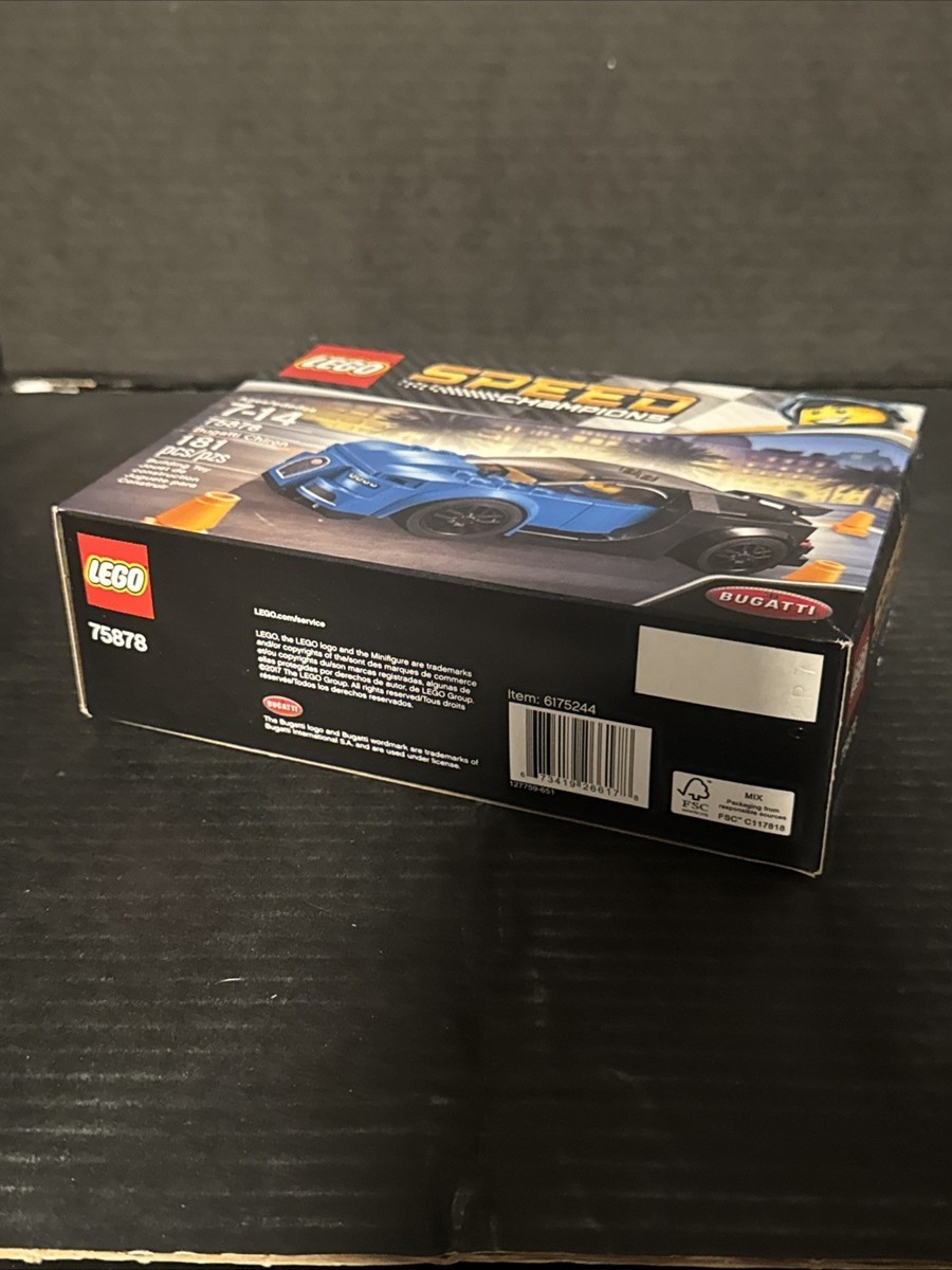 LEGO SPEED CHAMPIONS Bugatti Chiron 75878 New In Box Retired