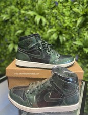 Nike Air Jordan 1 Retro High Grove Green Patent 332550-300 Mens Size 10.5