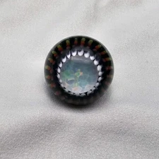 Art Glass Rainbow Opal Marble Handmade Steve H (HULSEBOS)? - See Details