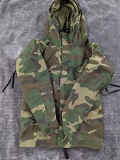 Vintage Alpha Industries Cold Weather Parka Woodland Camouflage Size Small