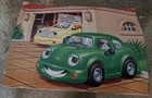 Chevron Cars Green KELLY KOMPACT Car 1998 New Sealed Vintage Collectible  — photo 2
