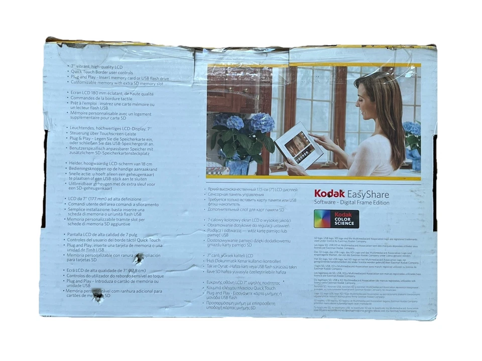 Kodak EasyShare P720 7" Digital Photo Frame Quick Touch Border ( Parts Missing - Image 3 of 4