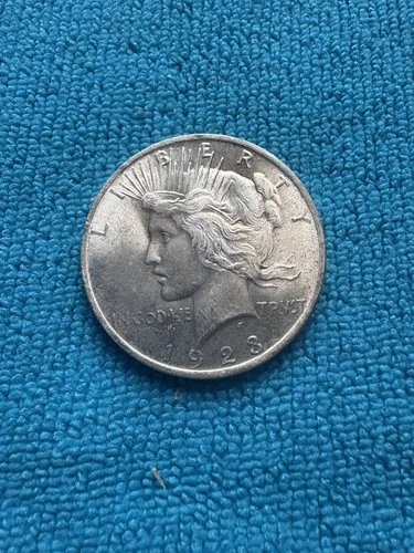 1923-P Peace Dollar 90% Silver - Brilliant Uncirculated.  Nice Original luster!