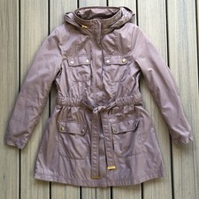H M Full Zip Coat With Tuck Away Hood Size 8