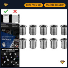 M11x2.0 Thread Repair Inserts - 16.2mm Stainless Steel, Pack of 10 - Durable & R