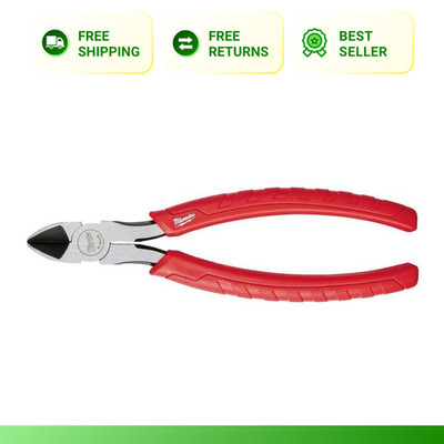 Milwaukee 8 in Diagonal Cutting Pliers Comfort Grip Anti-Rust Fish Tape Puller