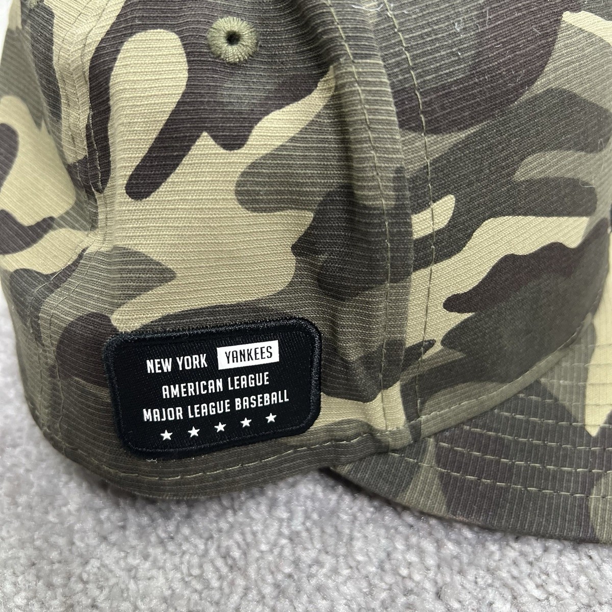 New York Yankees Hat Fitted 7 1/2 Camo Armed Forces Day On