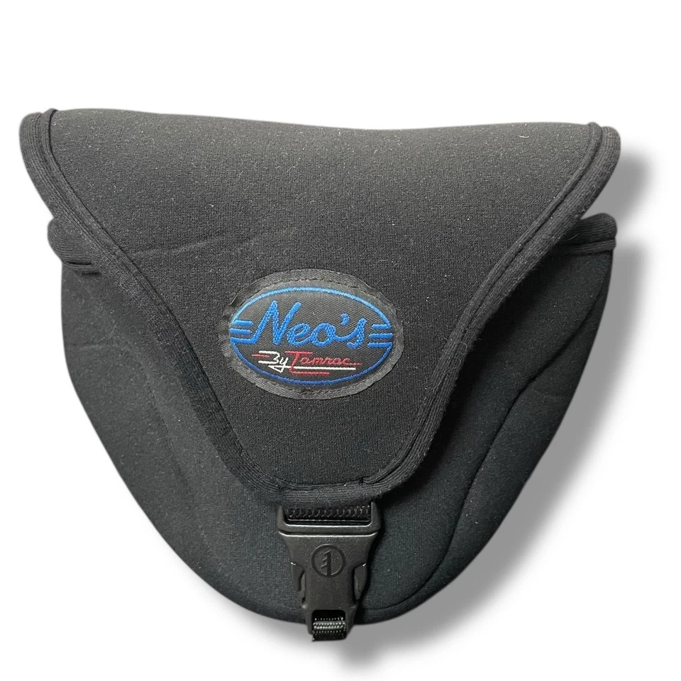 Estuche para cámara vintage bolso Neos por Tamrac funda de día de neopreno DSLR hecho en EE. UU. negro Foto 2 de 4