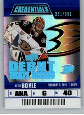 2019-20 Upper Deck Credentials NHL Hockey Base/Rookie/Debut Autos Pick From List