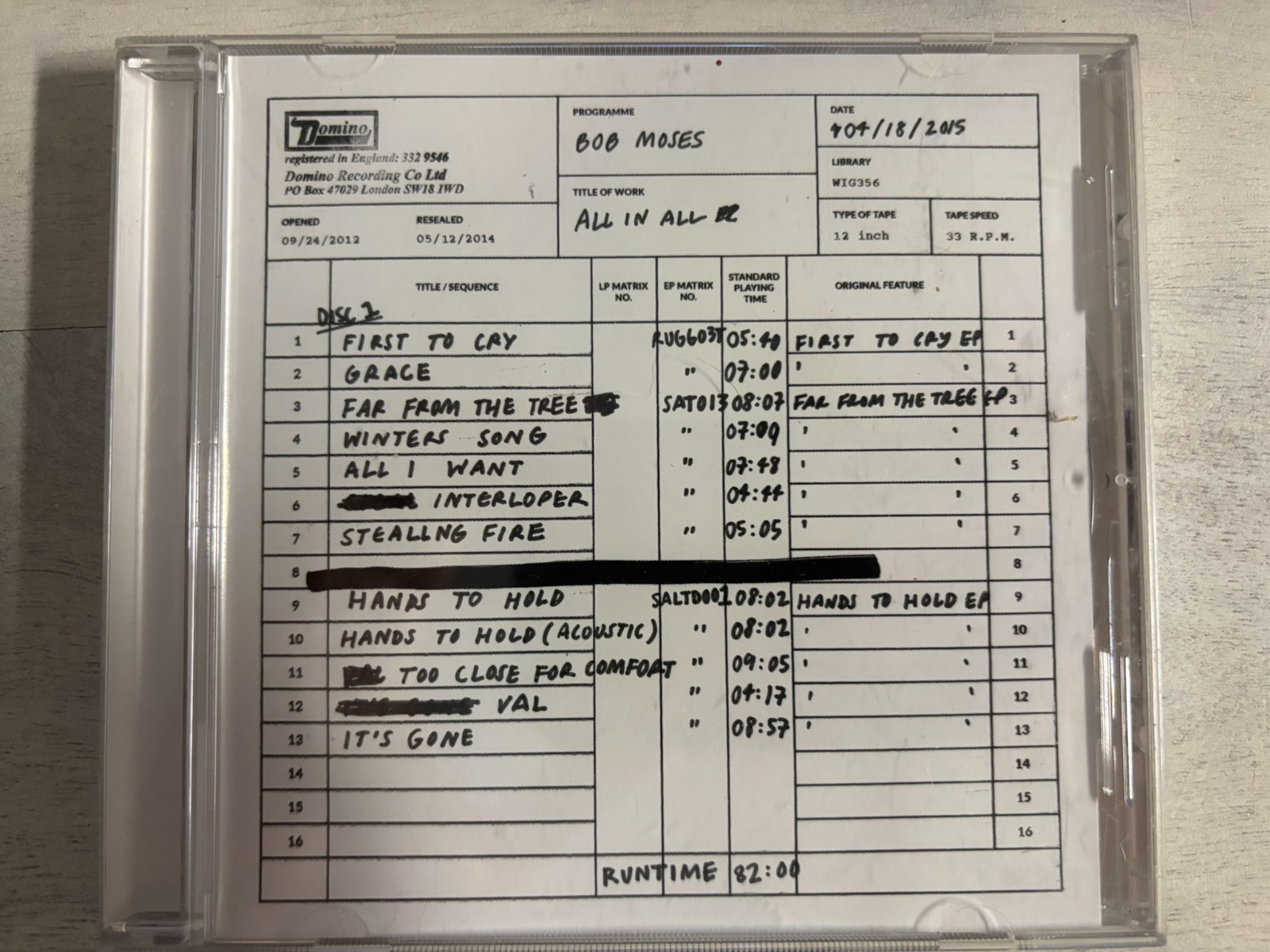 All In All CD