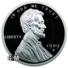 Silver - 2 oz Lincoln Wheat Cent Round 92.18 per troy oz