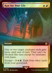 Run for Your Life (Extended Art) #438 Foil - Universes Beyond: Doctor Who