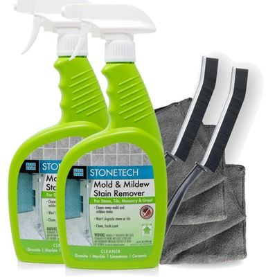 #ad StoneTech Mold and Mildew Stain Remover Cleaning Kit Kitchen Patio Shower... $56.99
